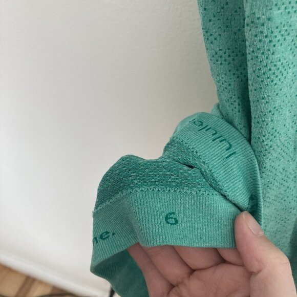 Lululemon Swiftly Tech Shirt Green Size 6 - Picture 5 of 5
